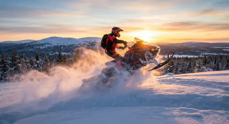 fun-with-snowmobile Fun with snowmobile